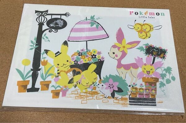ポケモンセンター限定 オリジナル ミニキャンバスアート Pokmon little tales フラワーワゴンカトウシンジ