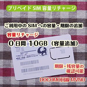 容量リチャージ・0日間10GB #冬狐堂