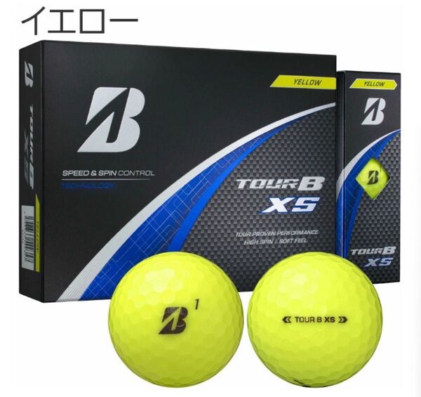 BRIDGESTONE GOLF 【 ブリヂストン 】 TOUR B XS ゴルフ ボール 1ダース イエロー