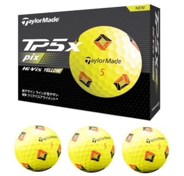 テーラーメイド TP5x pix イエロー 1ダース ゴルフボール公認球 TaylorMade