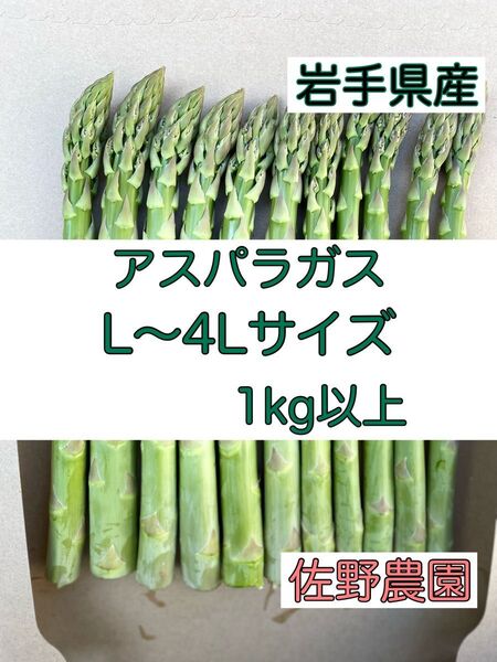 朝採り アスパラガス L〜4L 1kg保証