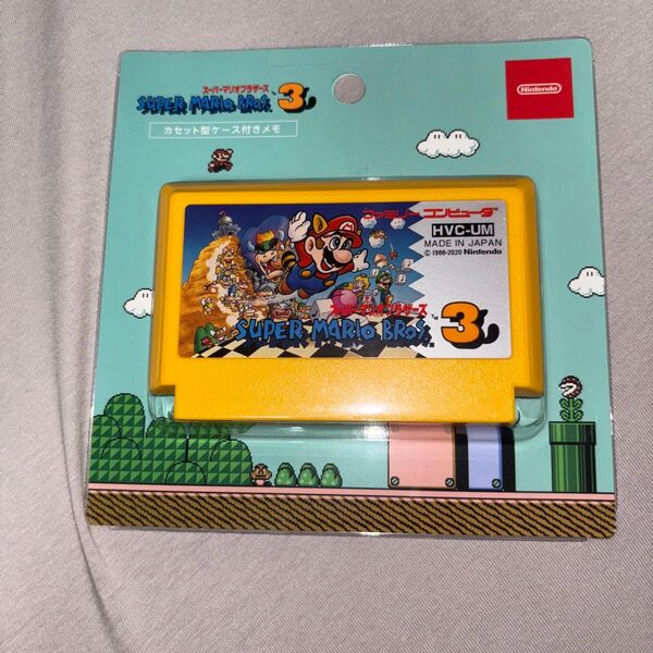 ニンテンドー スーパーマリオブラザーズ3 カセット型ケース付きメモ