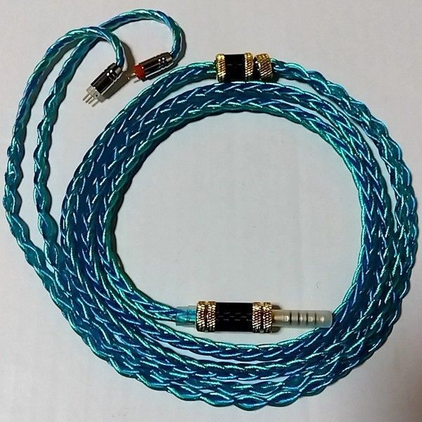 XINHS S33 金メッキ・銀メッキ・パラジウムメッキ 7N OCC 8芯 2Pin 4.4mm バランスケーブル 新品同様