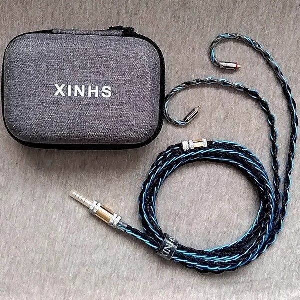 XINHS HS68 Dark Blue Star 8N OCC 8芯 MMCX 4.4mm 5極 バランスケーブル 新品同様