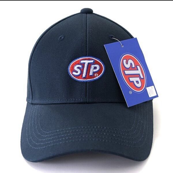新品【STP 】エスティーピー刺繍オーバルロゴベーシックキャップFREE(56〜59cm)ネイビー紺色サイズ調節アメカジオイル帽子