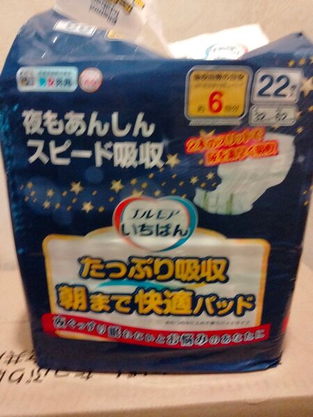 エルモアいちばん 夜もあんしん 朝まで快適パッド 22枚×6パック