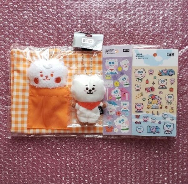 BT21 パペットキーチェーン minini ステッカー RJ ジン