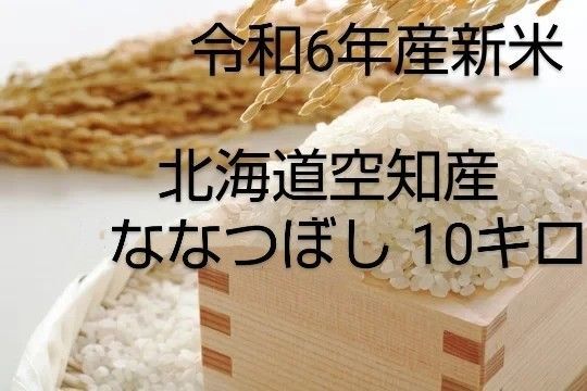 まとめ割 北海道空知産 令和6年新米 ななつぼし 10キロ 精米