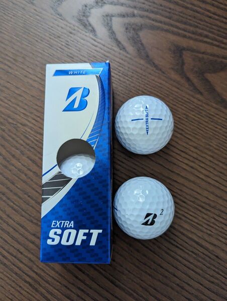 新品未使用ブリヂストン ゴルフボールEXTRA SOFT & TOUR B XS 計5個 ホワイト