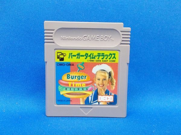 動作確認済 GB バーガータイム・デラックス データイースト 1991年 ゲームボーイ レトロゲーム 当時物 Burgertime