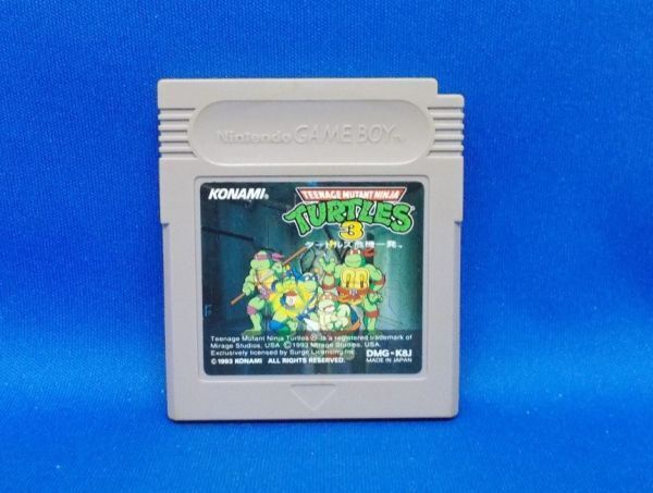 動作確認済 GB T.M.N.T.3 タートルズ危機一発 コナミ ゲームボーイ タートルズ3 現状品 Teenage Mutant Ninja Turtles III: Radical Rescue