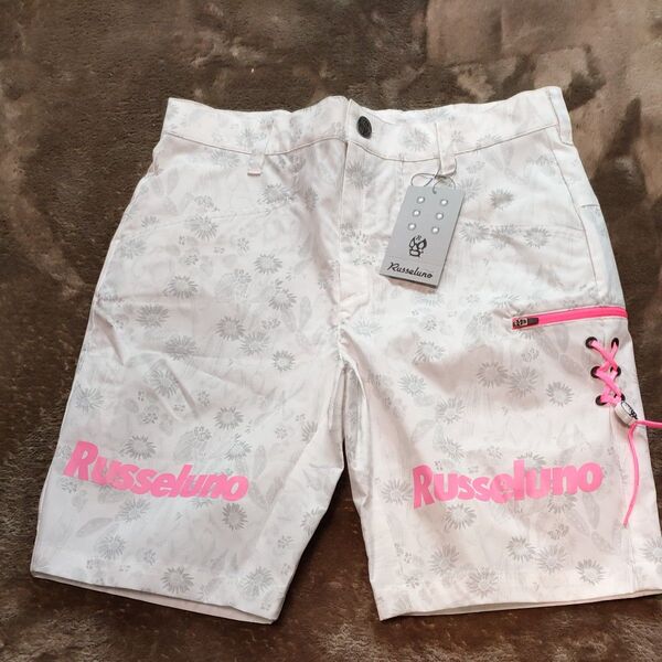 新品 4サイズ(M) ラッセルノメンズハーフパンツ