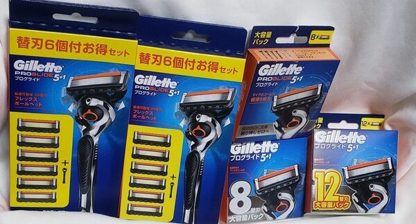 新品 newパッケージ ジレット フュージョン プログライド5+1 本体+替刃 計40個