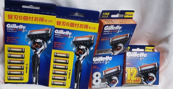 新品 newパッケージ ジレット フュージョン プログライド5+1 本体+替刃 計40個