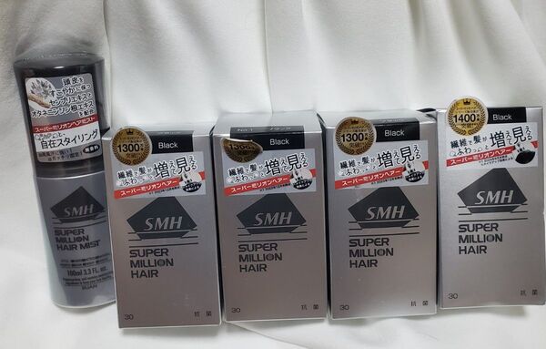 新品 スーパーミリオンヘアー 30g No1 プラック 30g×4箱 ヘアミストセット