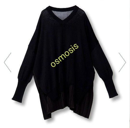 osmosis バックプリーツニットプルオーバー