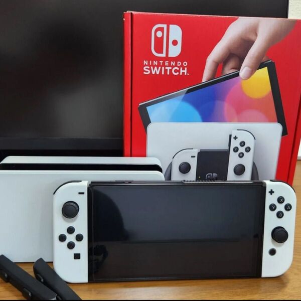 【美品・完品・フィルム/ケース付】Nintendo Switch 本体 有機ELモデル ホワイト