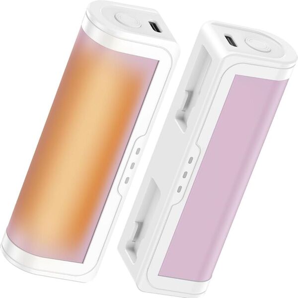 Gabless 分離式 充電式カイロ ピンク 両面発熱 小型軽量