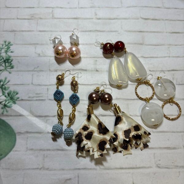ハンドメイドピアス アクセサリー