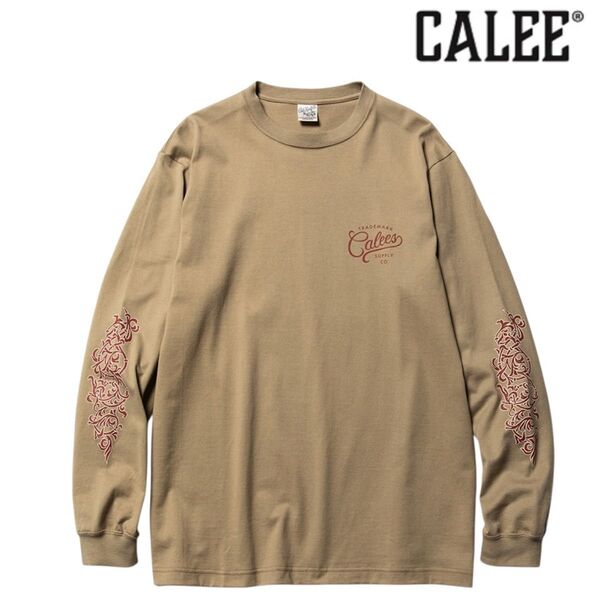 CALEE L/S SLEEVE PRINT T-SHIRT ロンT 長袖 Tシャツ ロングスリーブ 長袖Tシャツ カットソー