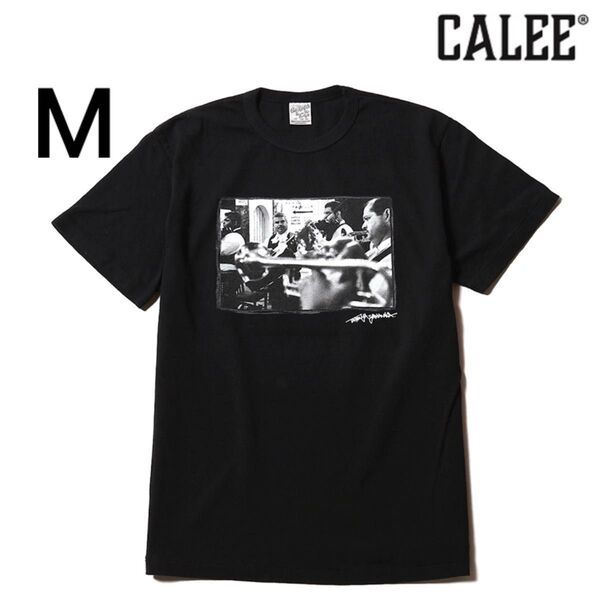 CALEE WASHED PHOTO T-SHIRT Tシャツ Tee 黒 半袖 M