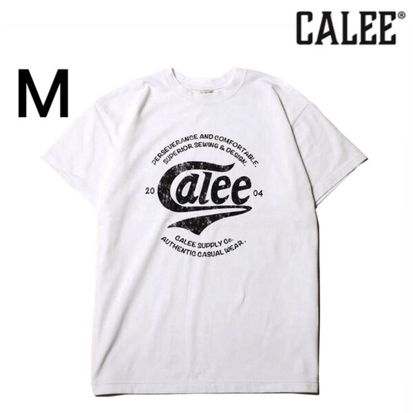 CALEE MAIN LOGO T-SHIRT White 白 Tシャツ TEE 半袖Tシャツ ホワイト
