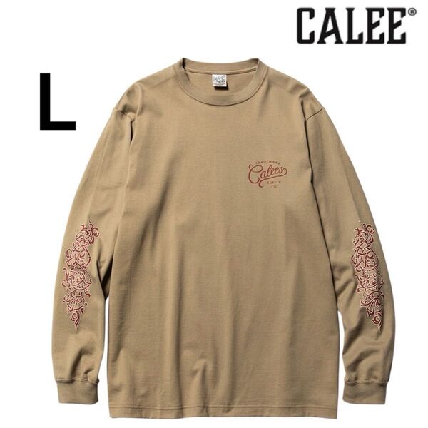 CALEE L/S SLEEVE PRINT T-SHIRT ロンT 長袖 Tシャツ ロングスリーブ 長袖Tシャツ カットソー