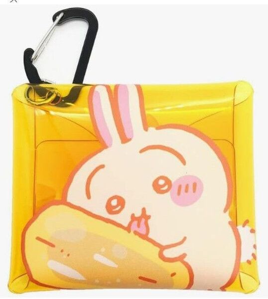 ちいかわ うさぎ クリアマルチケース イエロー ビニール ナガノ