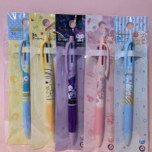 サンリオ 3色ボールペンセット ボールペン 匿名配送 5本 三色ボールペン ボールペンセット