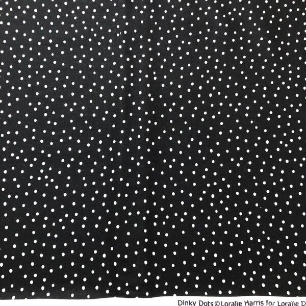 ロラライハリス Dinky Dots ブラック生地
