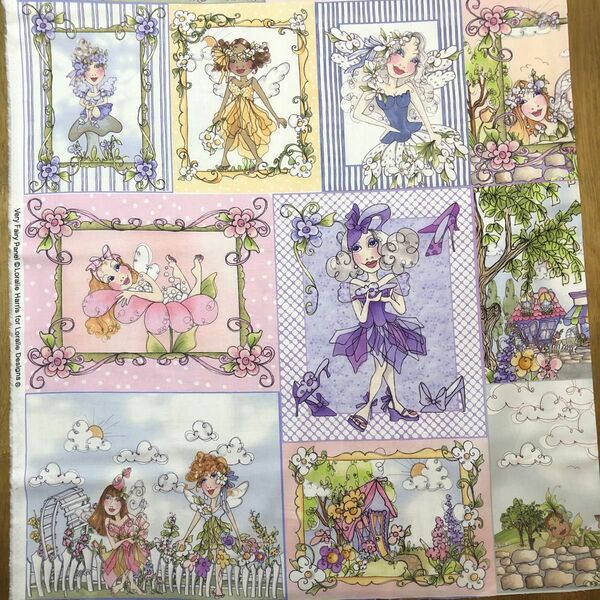 ロラライハリス Very Fairy パネル生地 59㎝×110㎝