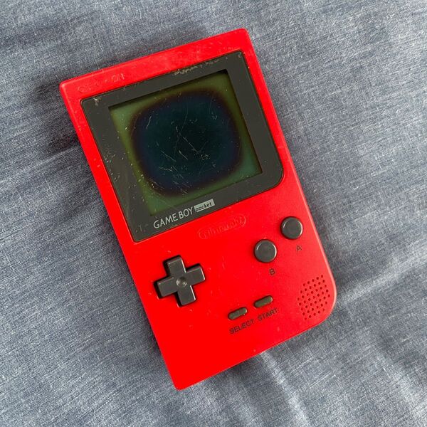 ジャンク品 Nintendo ゲームボーイポケット 赤 レッド