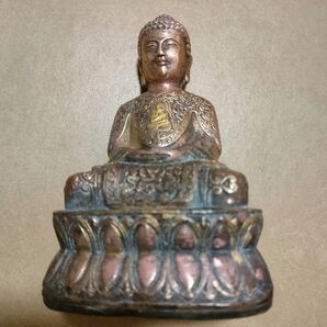 銅製仏像 中国美術 清朝期 骨董アンティーク 仏教美術