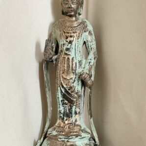 仏教美術 鉄製 観音立像 時代 インテリア 置物