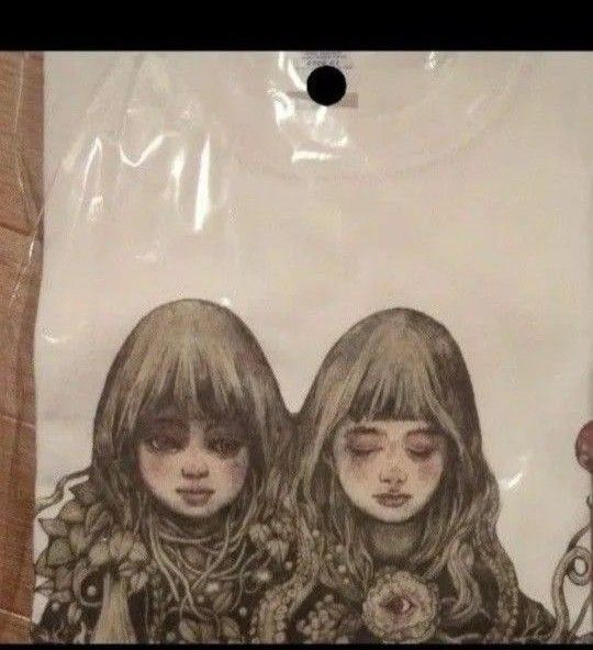 Aマッソ 滑稽 ヒグチユウコ コラボTシャツ 白 M
