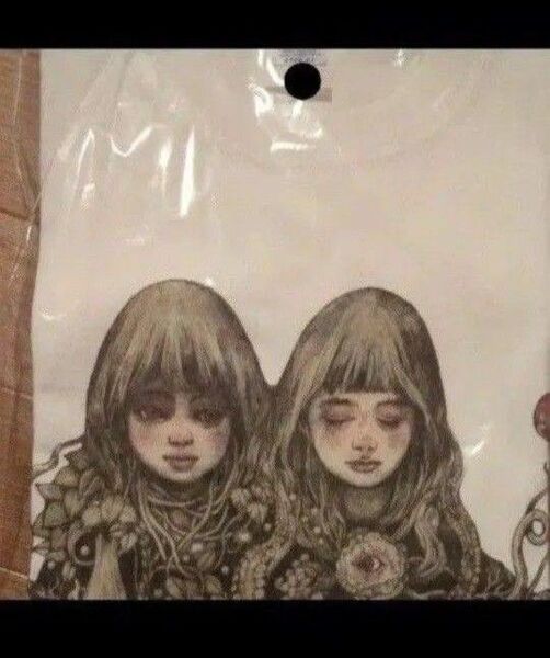 Aマッソ 滑稽 ヒグチユウコ コラボTシャツ 白 L