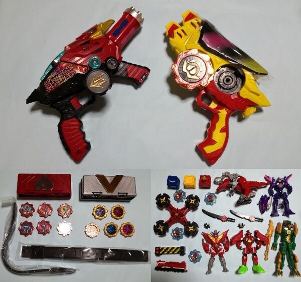 中古変身銃&ベルト◆ゼンカイジャー&ドンブラザーズなりきりセット◆ドンブラザーズ系チェンジヒーローズ付