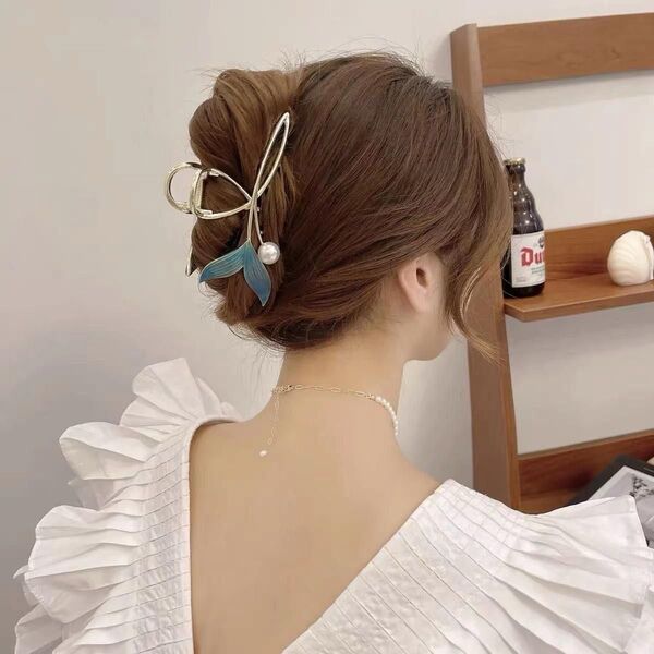 バレッタ ヘアアクセサリー ヘアクリップ ヘアピン 髪飾り バナナクリップ8点入り在庫わずか