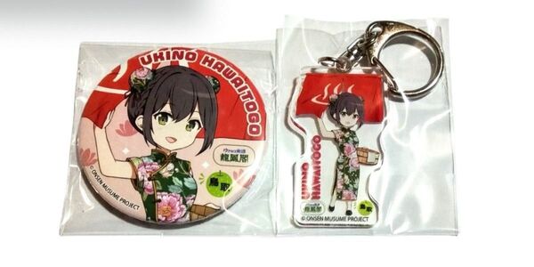 【新品未開封】温泉むすめ 鳥取 はわい東郷浮乃 缶バッジ・アクリルキーホルダー セット はわい温泉 東郷温泉