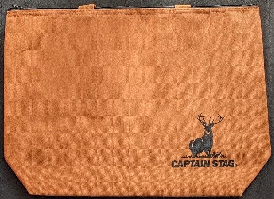 キャプテンスタッグ 保冷トートバッグ 新品 非売品 高島屋 オレンジ ファスナー エコバッグ クーラーバッグ 保冷バッグ かばん