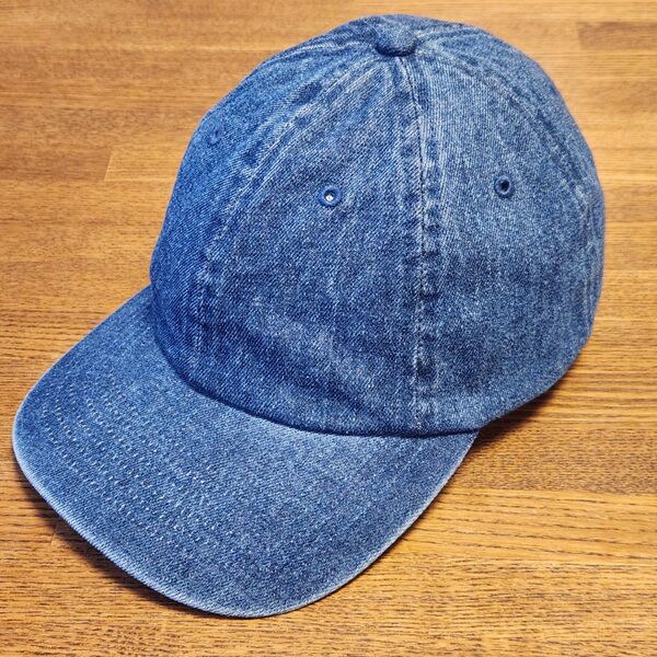 6パネル デニムキャップ デニム ウォッシュ ロー キャップ 帽子 CAP ベースボール キャップ