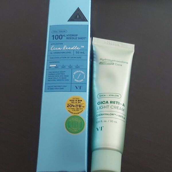 VT COSMETICS ハイドロップ リードルショット 100hL 50ml & シカレチA ライトクリーム30ml