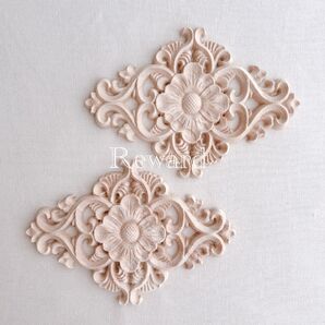 バリっぽい ウォールデコ ウッド モールディング 2個セット 新品