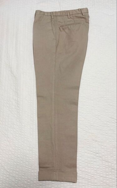 【美品】ストラスブルゴ別注インコテックスIncotexコットンリネンパンツ48CHINOLINOチノリーノSlowearスラックス
