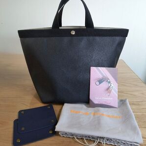 Herve Chapelier エルベシャプリエ トートバッグ ノワール