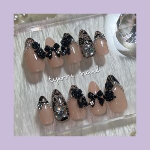 『No.34』現品 バラレースネイル 現品1