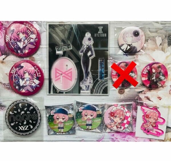なるせ nqrse アクリルスタンド グッズ アクリルキーホルダー 缶バッジ