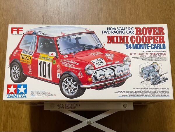 【絶版】タミヤ ローバー ミニクーパー '94 モンテカルロ 1/10 電動RC squatベアリング付 未組立 希少品