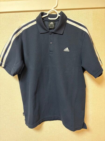adidas ポロシャツ ネイビー メンズ