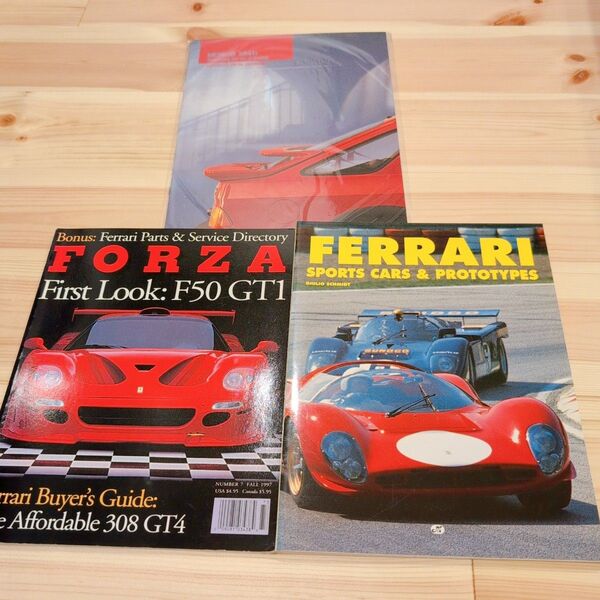 スポーツカー カタログ フェラーリ 雑誌 英語版 3冊